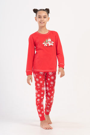 Kids' Girl Christmas Theme Supreme Pyjama Set