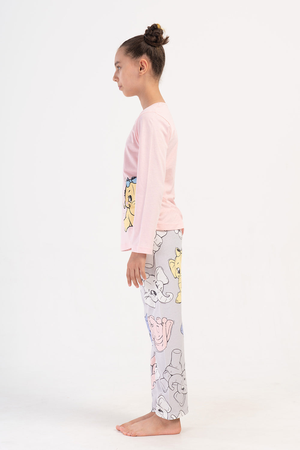 KIZ COCUK SUPREM UZUN KOL PIJAMA TAKIM(9 - 10/15 - 16) 405230 - Vienetta1.GrupAÇIK PEMBE