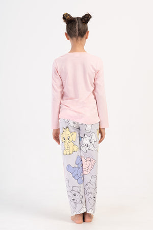 KIZ COCUK SUPREM UZUN KOL PIJAMA TAKIM(9 - 10/15 - 16) 405230 - Vienetta1.GrupAÇIK PEMBE