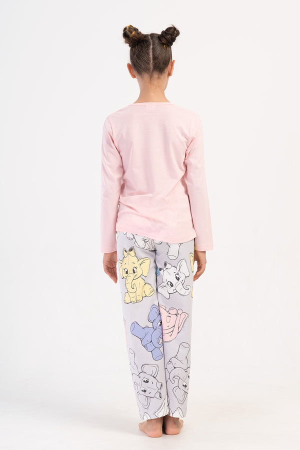 KIZ COCUK SUPREM UZUN KOL PIJAMA TAKIM(9 - 10/15 - 16) 405230 - Vienetta1.GrupAÇIK PEMBE