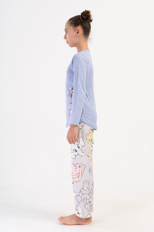 KIZ COCUK SUPREM UZUN KOL PIJAMA TAKIM(9 - 10/15 - 16) 405230 - Vienetta1.GrupAÇIK PEMBE