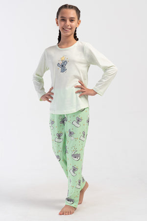 KIZ COCUK SUPREM UZUN KOL PIJAMA TAKIM(9 - 10/15 - 16) 405234 - Vienetta1.GrupSPRAY