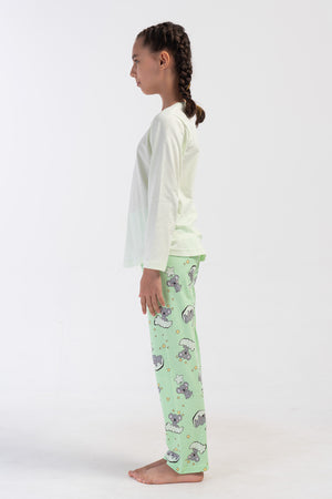 KIZ COCUK SUPREM UZUN KOL PIJAMA TAKIM(9 - 10/15 - 16) 405234 - Vienetta1.GrupSPRAY