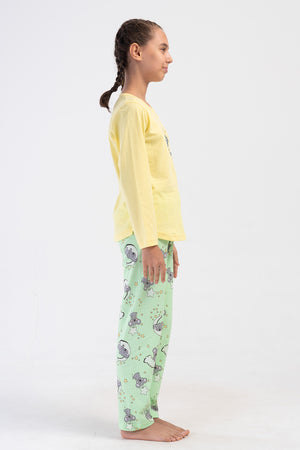 KIZ COCUK SUPREM UZUN KOL PIJAMA TAKIM(9 - 10/15 - 16) 405234 - Vienetta1.GrupSPRAY