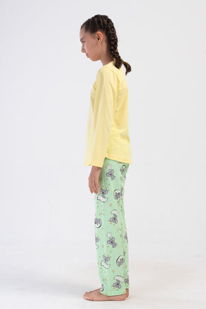 KIZ COCUK SUPREM UZUN KOL PIJAMA TAKIM(9 - 10/15 - 16) 405234 - Vienetta1.GrupSPRAY