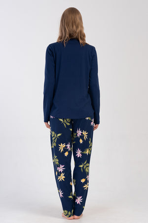 KADIN SUPREM XXL UZUN KOL PIJAMA TAKIM 405241 - Vienetta1.GrupFOREST SHADE