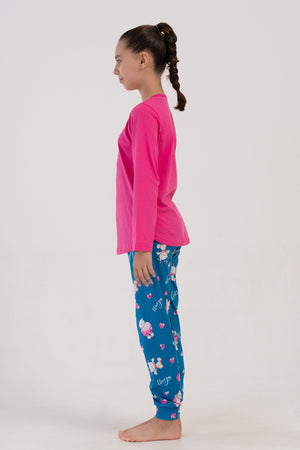 KIZ COCUK SUPREM UZUN KOL PIJAMA TAKIM(9 - 10/15 - 16) 405284 - Vienetta1.GrupPETROL