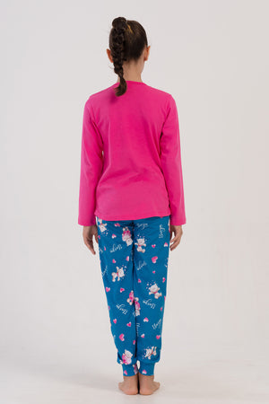 KIZ COCUK SUPREM UZUN KOL PIJAMA TAKIM(9 - 10/15 - 16) 405284 - Vienetta1.GrupPETROL