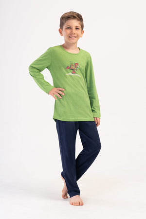 Kids' Boy Asla Supreme O Neck Pyjama Set