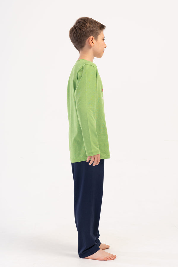 Kids' Boy Asla Supreme O Neck Pyjama Set