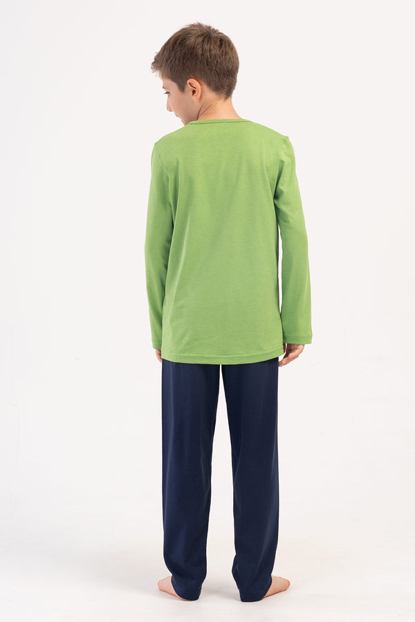 Kids' Boy Asla Supreme O Neck Pyjama Set