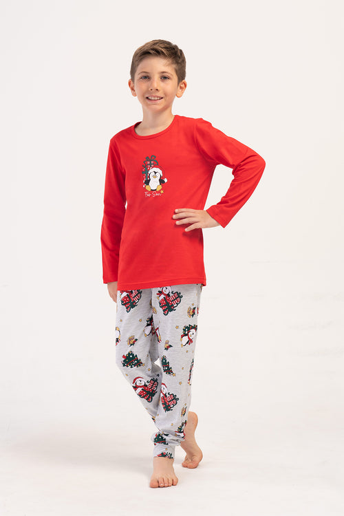 Kids' Boy Gelly Christmas Long Sleeve Pyjama Set