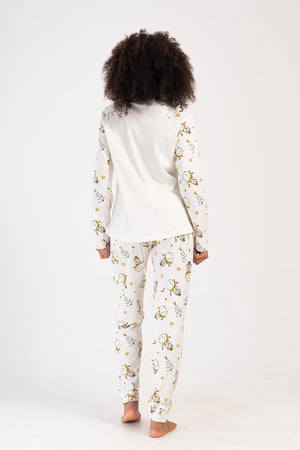 KADIN SUPREM XXL UZUN KOL PIJAMA TAKIM 405337 - Vienetta1.GrupKREM