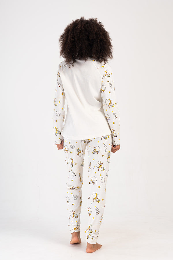 KADIN SUPREM XXL UZUN KOL PIJAMA TAKIM 405337 - Vienetta1.GrupKREM