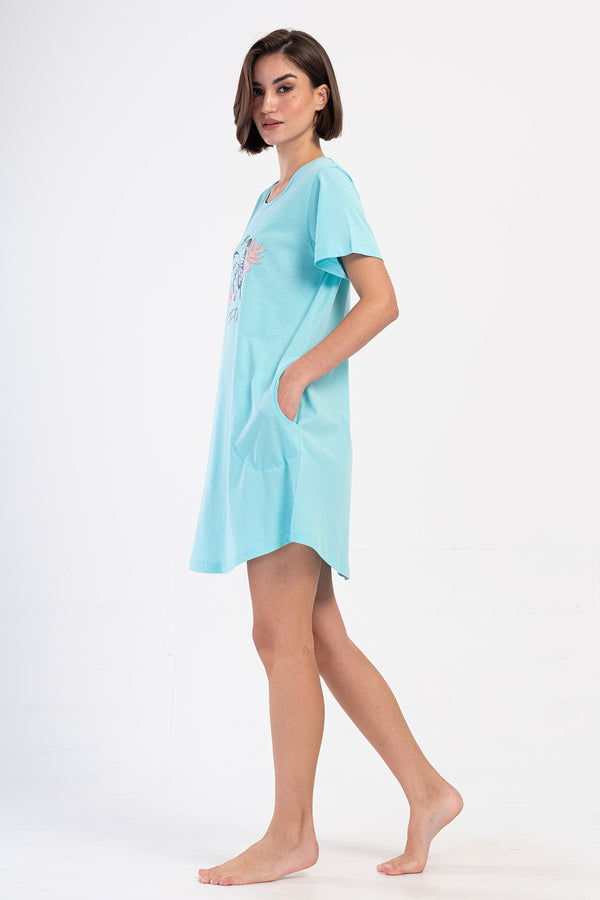 KADIN XXL KISA KOL TUNIK 405350 - Vienetta1.GrupSPRAY