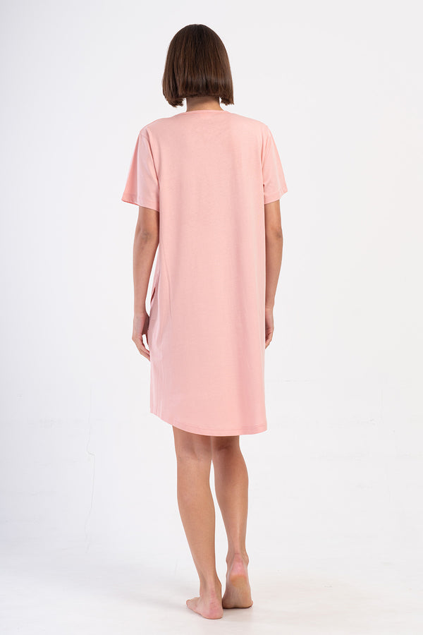 KADIN XXL KISA KOL TUNIK 405353 - Vienetta1.GrupMELLOW ROSE