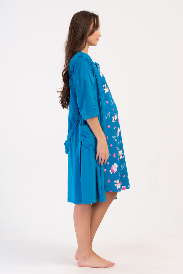 Woman Supreme Una Pregnant Dressing Gown Set