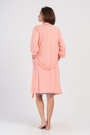 KADIN SUPREM HAMILE 3/4KOL SABAHLIK TAKIM 405364 - Vienetta1.GrupBABY PINK