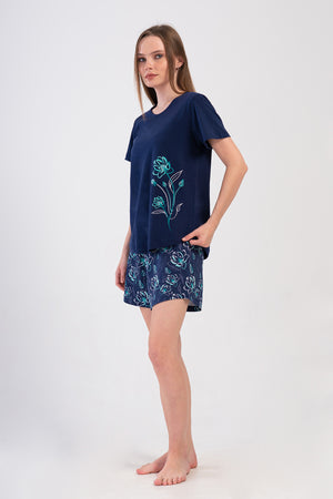 KADIN BATTAL XXL KISA KOL SORT TAKIM 405368 - Vienetta1.GrupSU YESILI