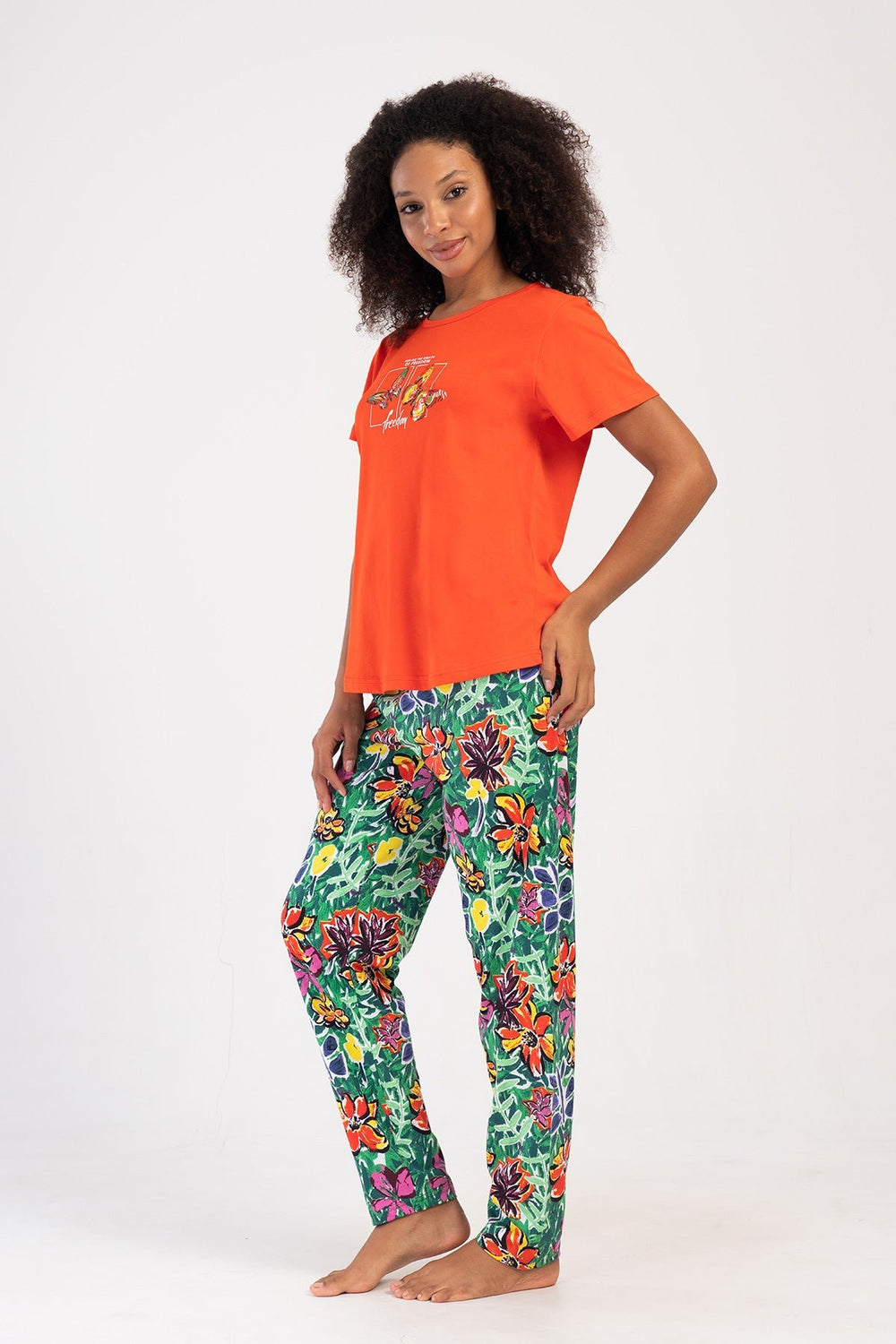 KADIN SUPREM XXL KISA KOL PIJAMA TAKIM 405382 - Vienetta1.GrupY.NARCICEK