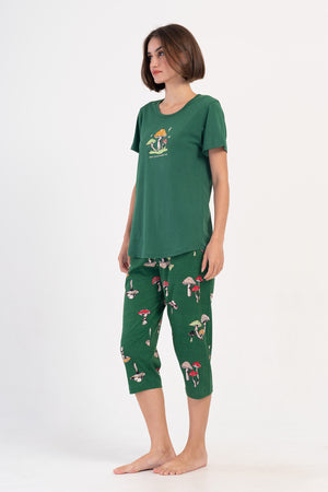 KADIN KISA KOL KAPRI TAKIM 407007 - Vienetta1.GrupZUMRUT