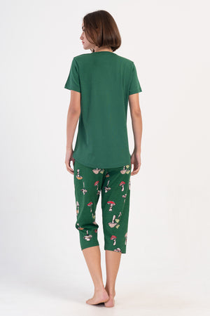 KADIN KISA KOL KAPRI TAKIM 407007 - Vienetta1.GrupZUMRUT