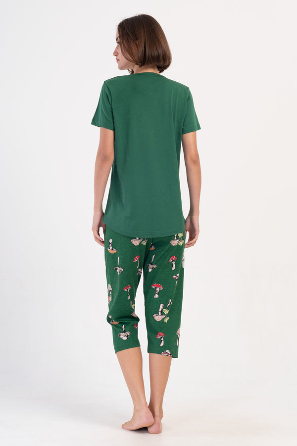 KADIN KISA KOL KAPRI TAKIM 407007 - Vienetta1.GrupZUMRUT