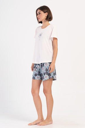 KADIN XXL KISA KOL SORT TAKIM 407014 - Vienetta1.GrupAÇIK PEMBE