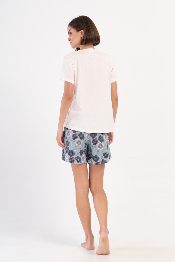 KADIN XXL KISA KOL SORT TAKIM 407014 - Vienetta1.GrupAÇIK PEMBE