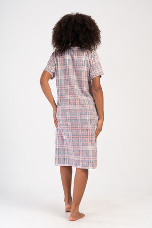 KADIN SUPREM FERMUARLI KISA KOL EV ELBISESI 407091 - Vienetta1.GrupGRI