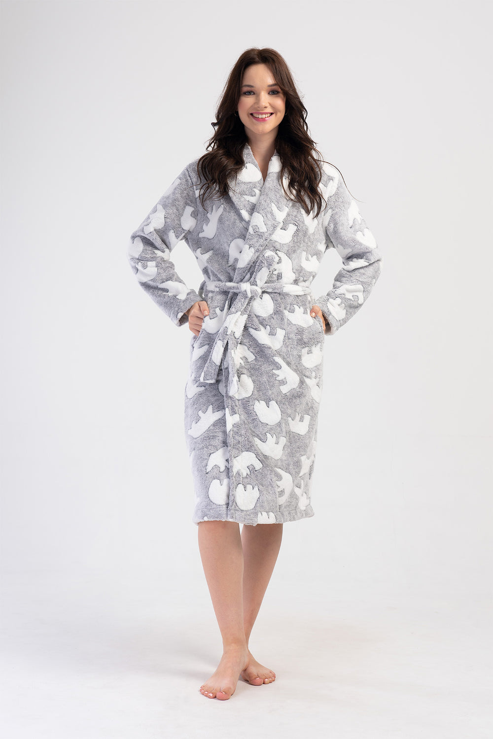 KADIN SABAHLIK J.ULTRASOFT V.SOFT PURE 407097 - Vienetta1.GrupGRAY MELANGE