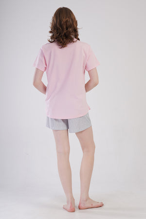 Woman Supreme Big Size Vesa Short Sleeve Short Set
