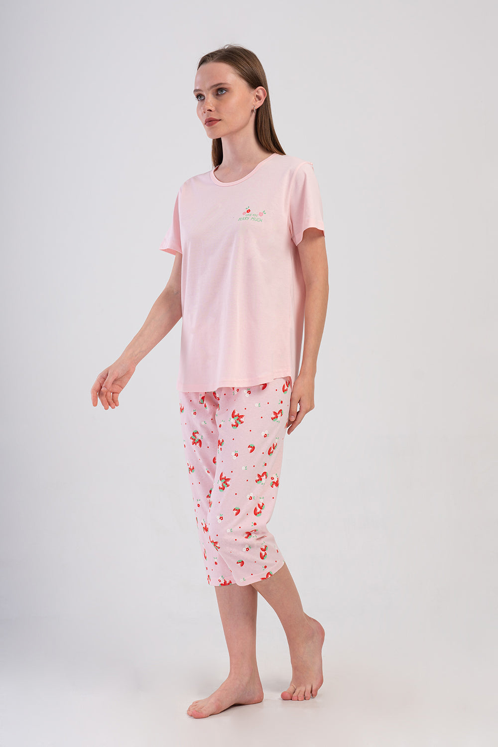 KADIN XXL KAPRI TAKIM SUPREM 408036 - Vienetta1.GrupPINK