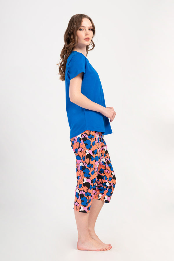Woman Supreme Big Size Saqa Capri Set