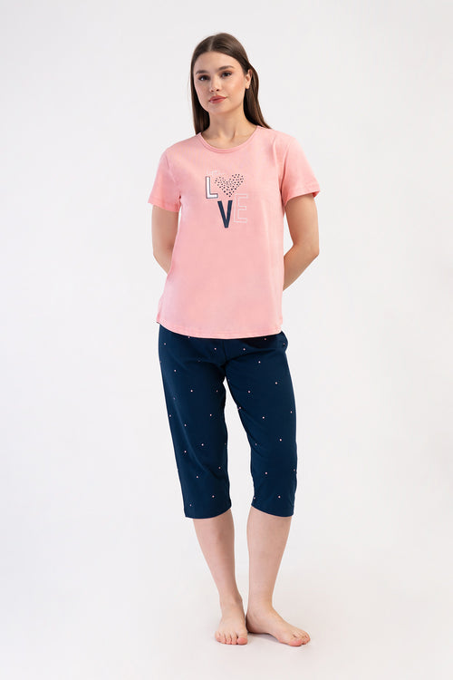 KADIN XXL BATTAL KAPRI TAKIM SUPREM 408055 - Vienetta1.GrupPINK