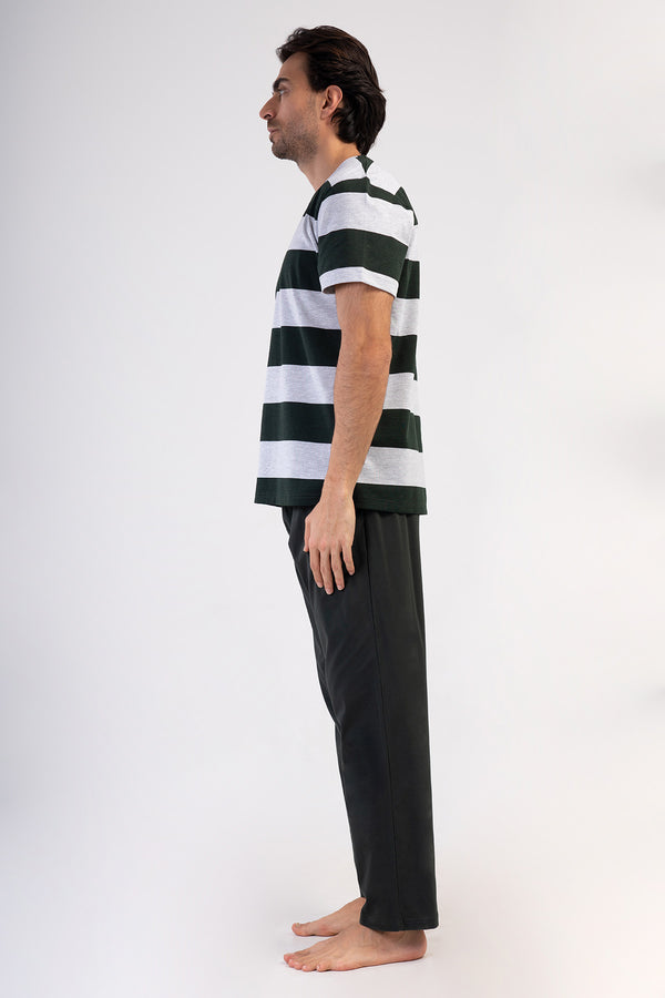 ERKEK PIJAMA TAKIM SUPREM 408074 - VienettaGRAY MELANGEM