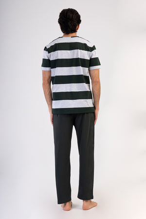 ERKEK PIJAMA TAKIM SUPREM 408074 - VienettaGRAY MELANGEM