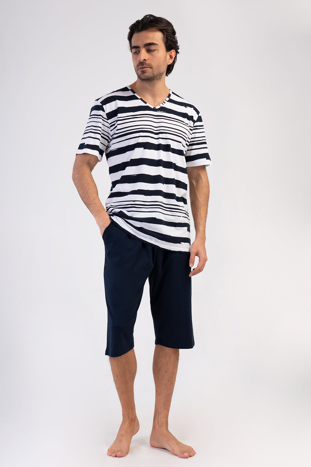 Man Supreme Big Size Sinne Capri Set