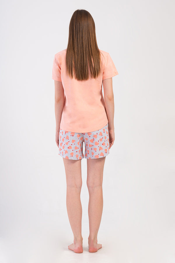 KADIN KISA KOL SORT TAKIM 408092 - Vienetta1.GrupBABY PINK