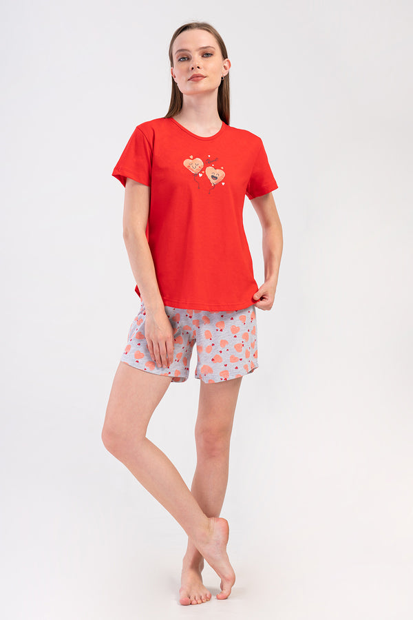 KADIN KISA KOL SORT TAKIM 408092 - Vienetta1.GrupNARCICEK