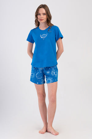 Woman Nighty Sax Short Set
