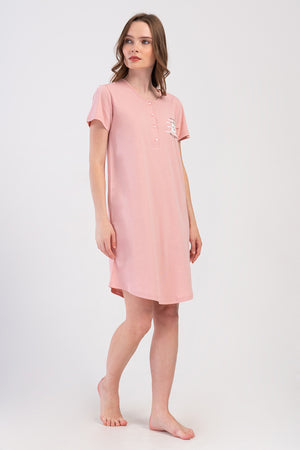 KADIN PATLI KISA KOL TUNIK 408106 - Vienetta1.GrupPINK