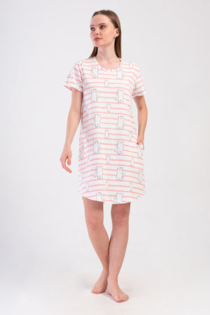 KADIN TUNIK SUPREM 408107 - Vienetta1.GrupPINK