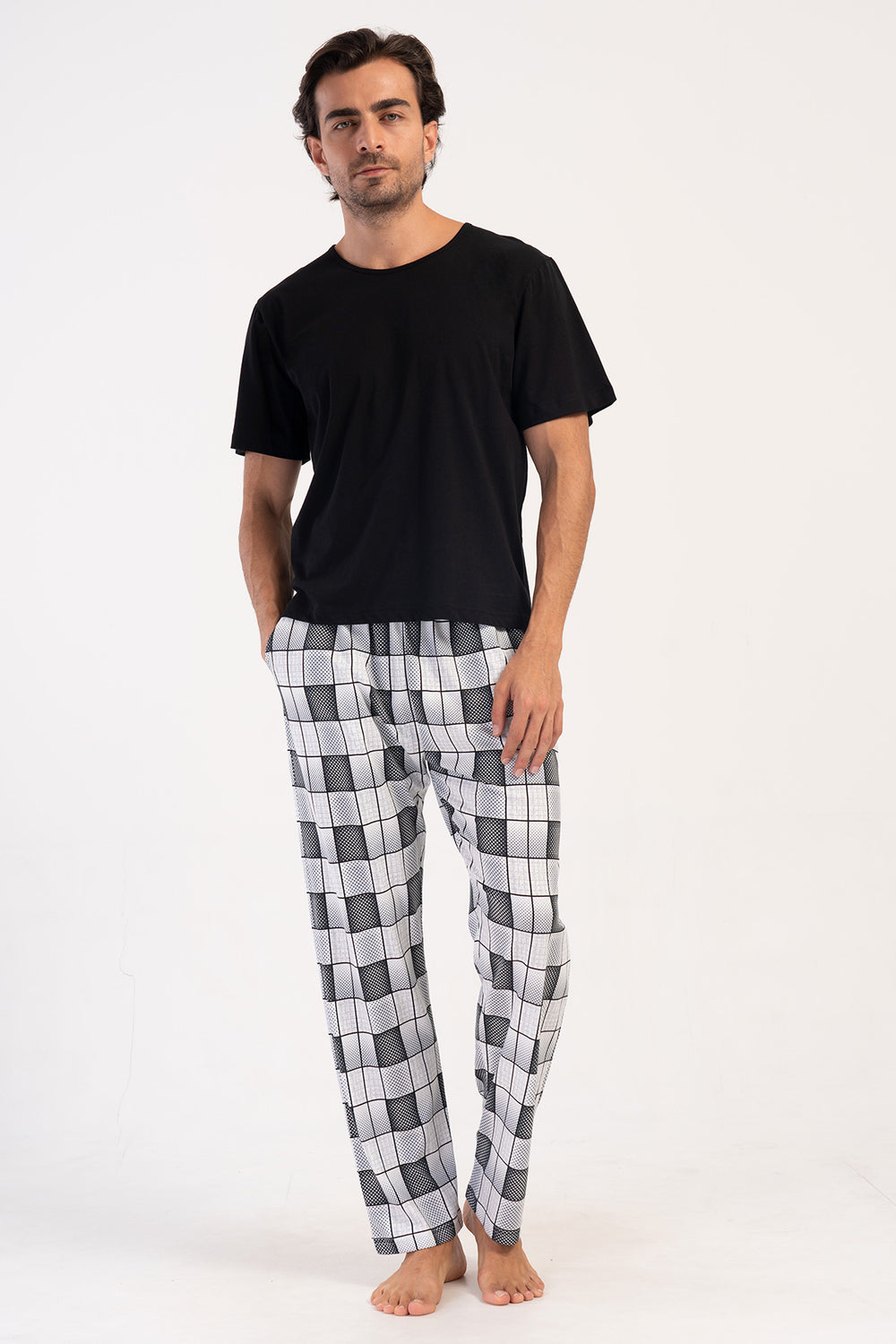 ERKEK SUPREM TEK ALT PIJAMA 408117 - Vienetta1.GrupGRI