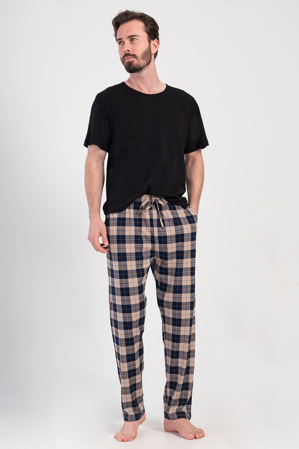 ERKEK SUPREM XXL TEK ALT PIJAMA 408126 - Vienetta1.GrupBEJ