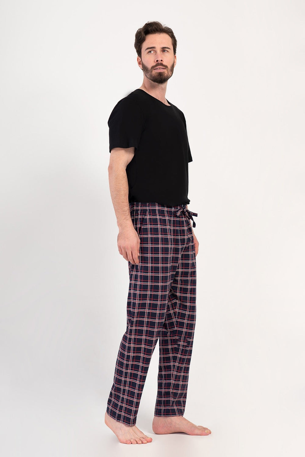 ERKEK SUPREM TEK ALT PIJAMA 408132 - Vienetta1.GrupY.LACIVERT