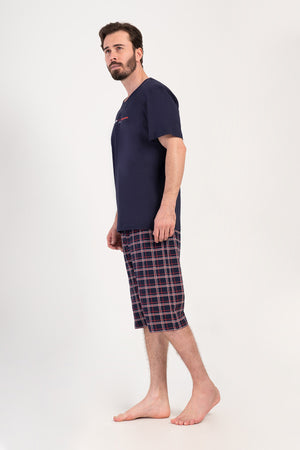 Man Supreme Big Size Kotnel Capri Set