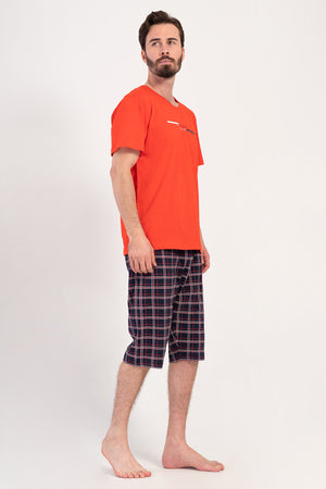 Man Supreme Big Size Kotnel Capri Set