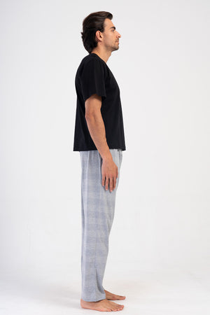 ERKEK SUPREM TEK ALT PIJAMA 408136 - VienettaGRAY MELANGEXL