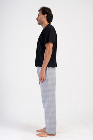 ERKEK SUPREM TEK ALT PIJAMA 408136 - Vienetta1.GrupGRAY MELANGE